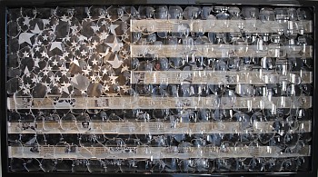 David Datuna - David Datuna Viewpoint of Millions: Black and White Banner