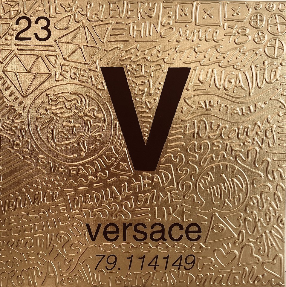 Cayla Birk ., Periodic Table of Relevance Series: VERSACE, 2018
24 x 24 inches