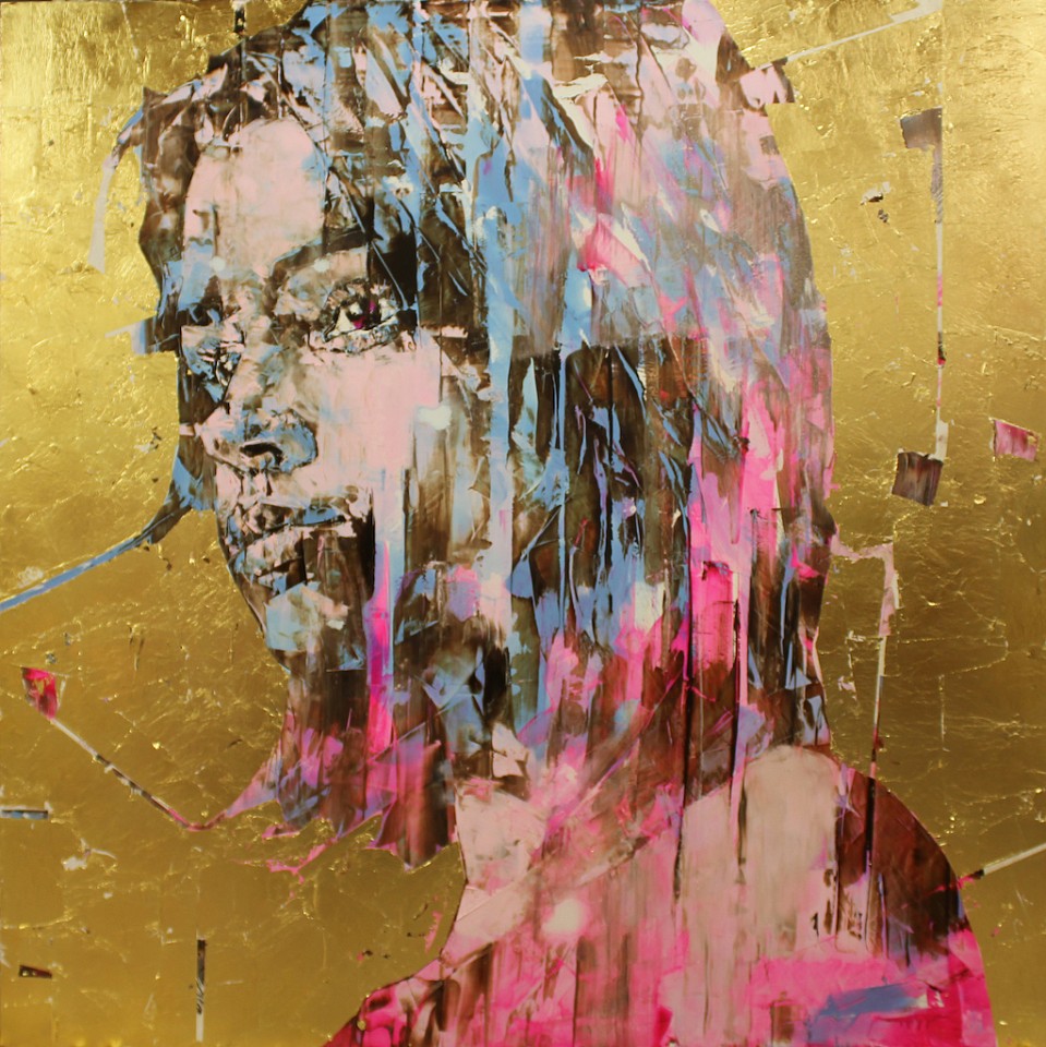 Marco Grassi, The Di-Gold Experience 514, 2020
Oil on Aluminum Dibond, Gold Leaf and Resin, 59 x 59 inches