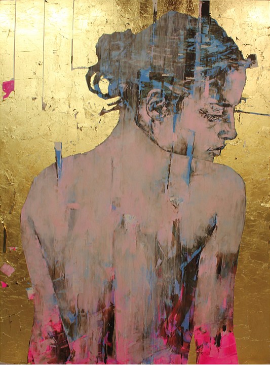 Marco Grassi, The Di-Gold Experience 250-63, 2020
Oil on Aluminum Dibond, Gold Leaf and Resin, 79 x 60 inches