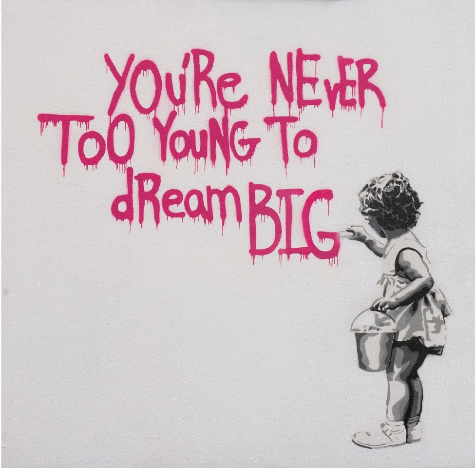 Hijack, You're Never too Young to Dream Big, 2022
Mixed Media on Canvas, 24 x 24 in.