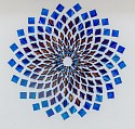 Daniele Sigalot, Blue Lotus
2022, Blue PVD Coating on Stainless Steel Wall Sculpture