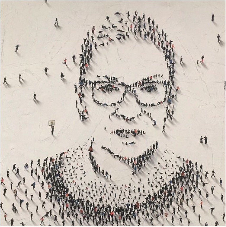 Craig Alan, Justice RBG, 2021
Mixed Media on Board with High Gloss, 30 x 30 x 2 1/2 in.