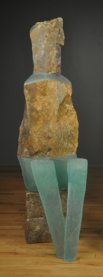 Thomas Scoon, Consort #1, 2019
Cast Glass and Granite Sculpture, 54 x 15 x 22 in.