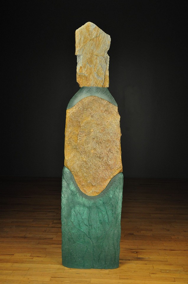 Thomas Scoon, Companion #2, 2019
Cast Glass and Granite Sculpture, 63 1/2 x 16 x 10 in.