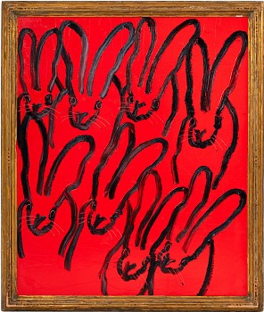 Hunt Slonem - Hunt Slonem Rolling Rock Red Eclipse