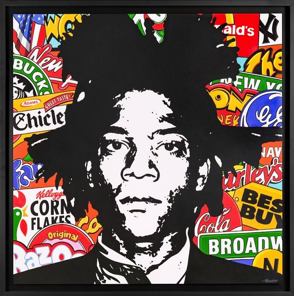 Guy Boudro, Basquiat New York City, 2023
Acrylic on Canvas, 44 x 44 in.