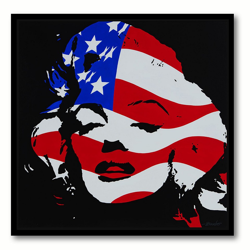 Guy Boudro, Marilyn Flag, 2020
Acrylic on Canvas, 32 x 32 x 2 in.