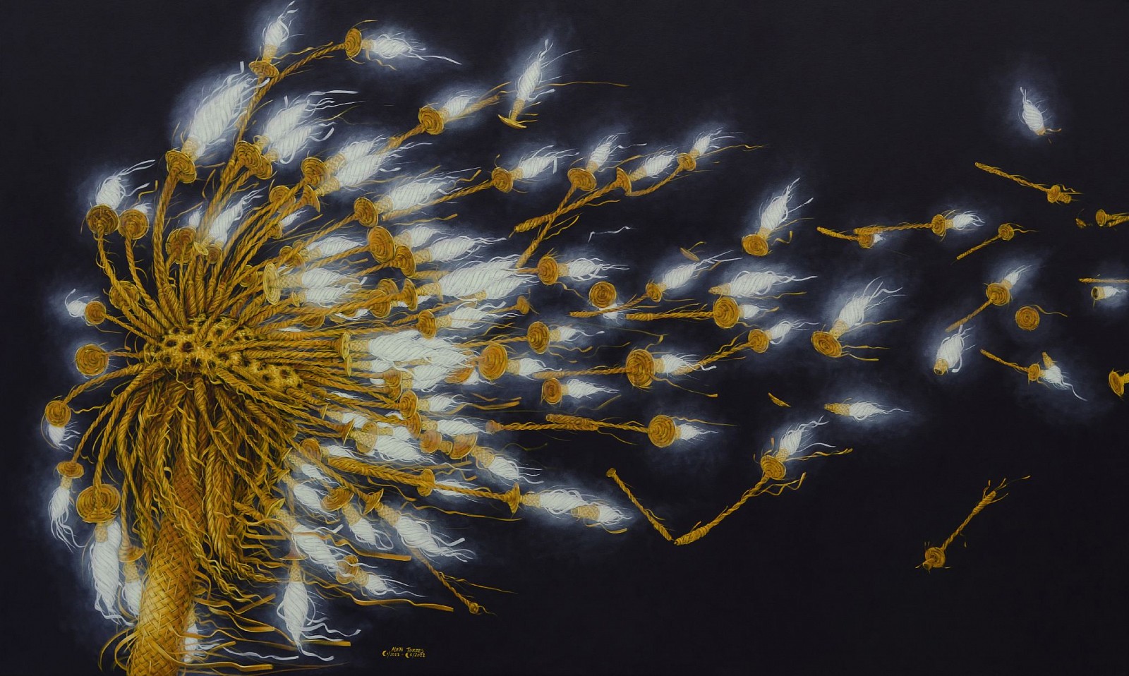 Alexi Torres, Wish Series: Enlightenment, 2022
Original Oil on Canvas, 54 x 90 in.
