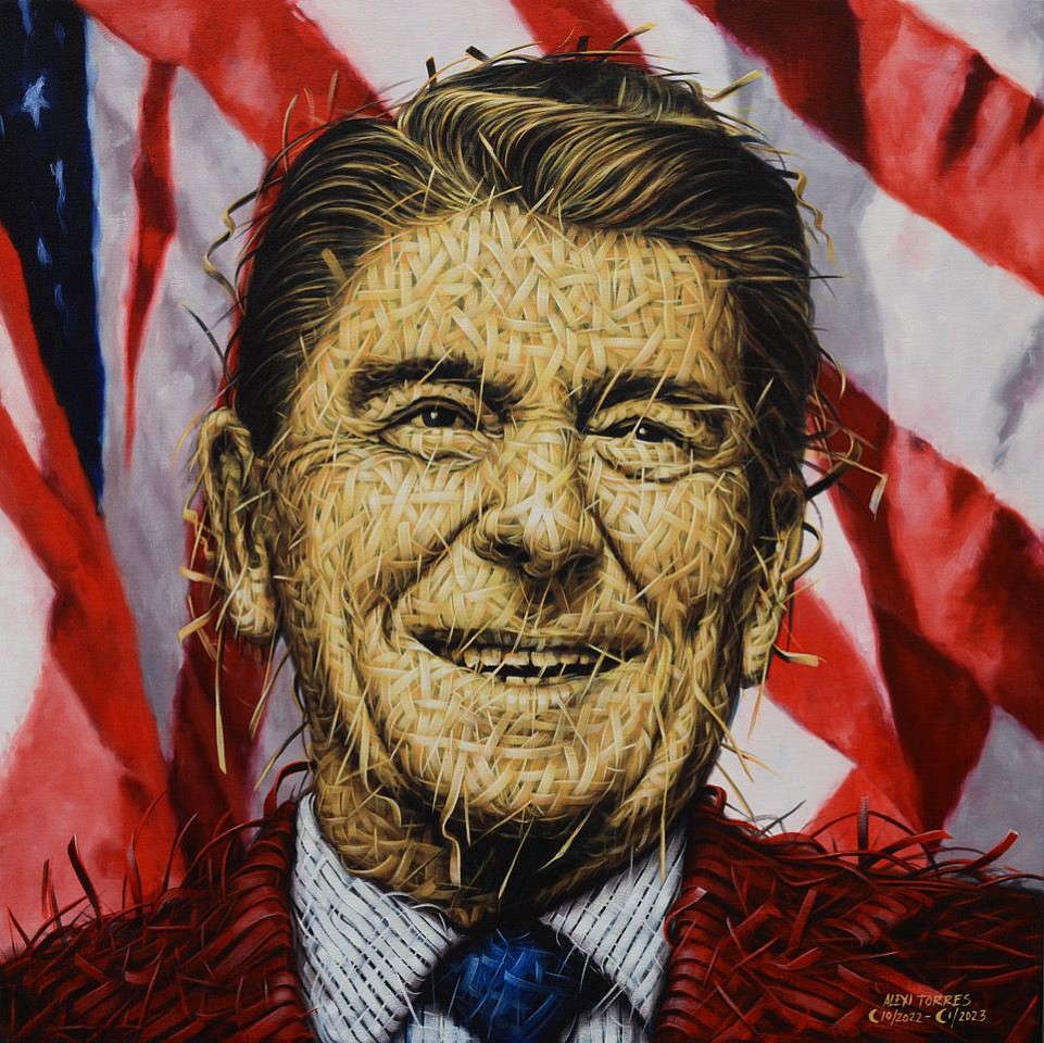 Alexi Torres, Ronald Reagan, 2023
Original Oil on Canvas, 33 x 33 in.