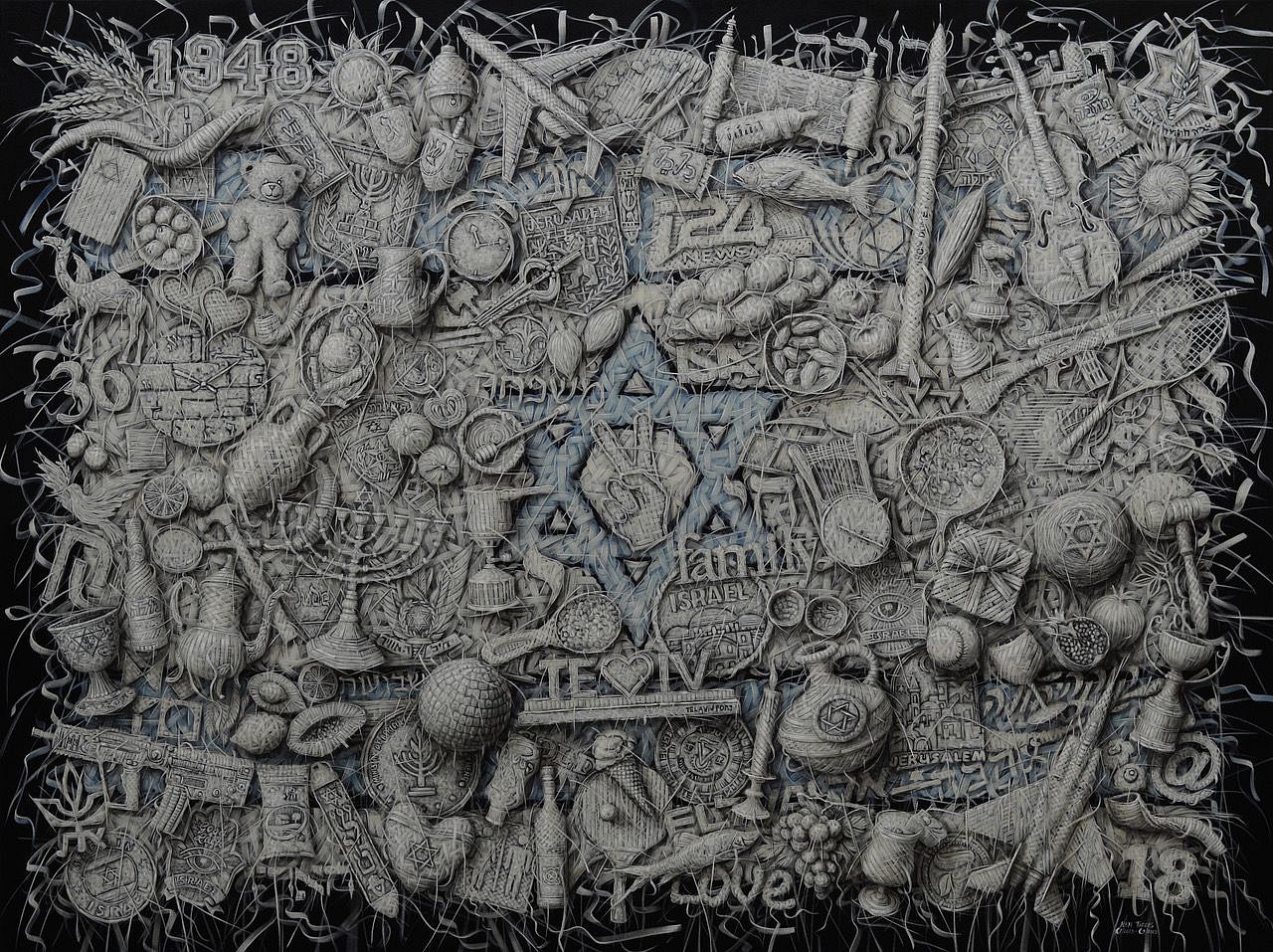 Alexi Torres, The Heart of Israel, 2023
Original Oil on Canvas, 72 x 96 in.