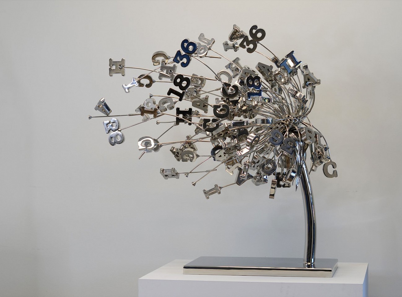Alexi Torres, Flow Of Life & All Good Things: CHAI 18/36, 2023
316 Marine Grade Stainless Steel Sculpture, 43 x 45 x 26 in.