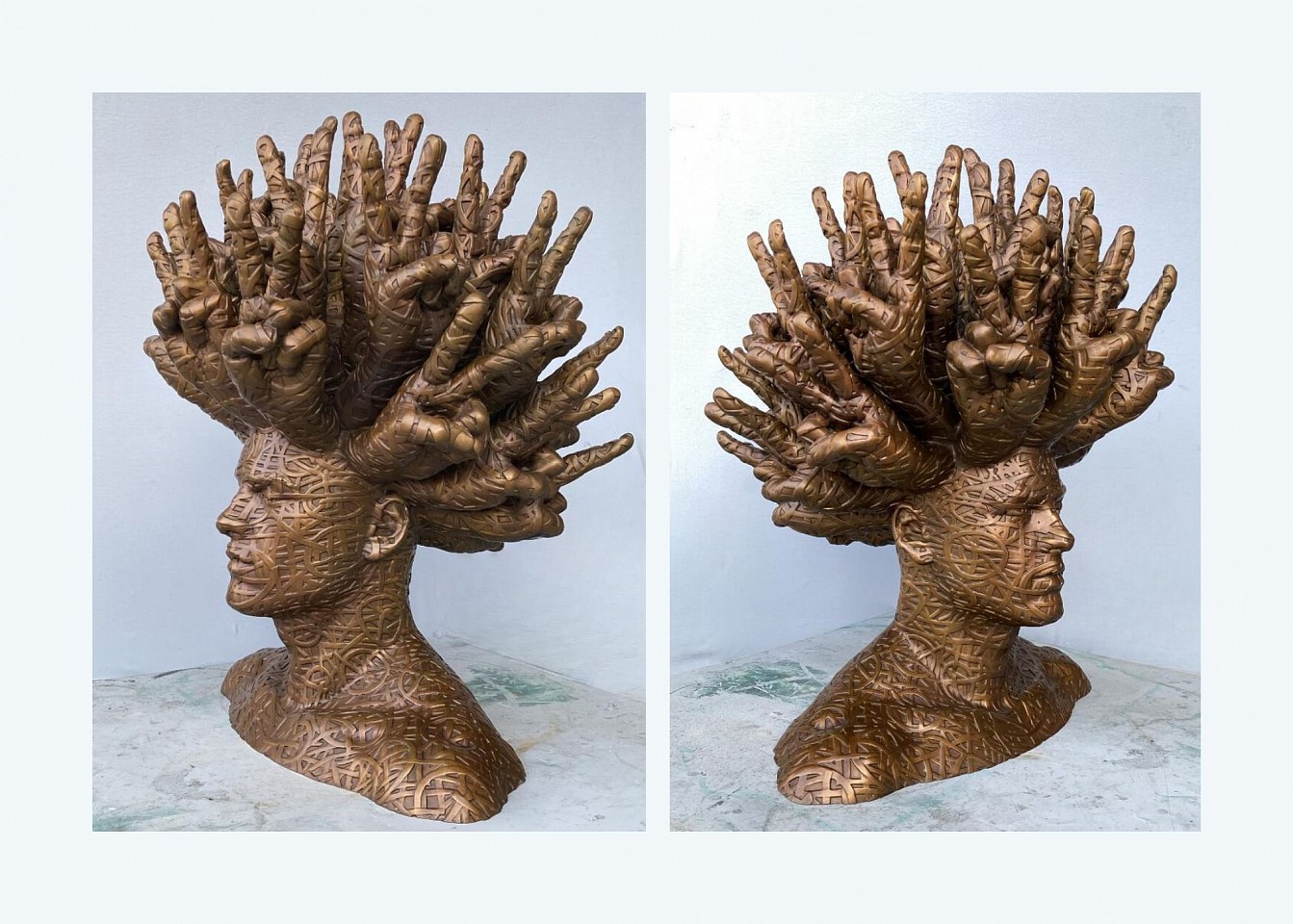Alexi Torres, Peace Mind, 2023
Bronze Sculpture, 34 x 29 x 26 in.