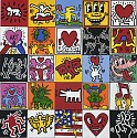 Guy Boudro, Mosaic Master of Pop: Haring Love
2023, Acrylic on Canvas