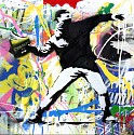 Mr. Brainwash, Banksy Thrower (17)
2015, Stencil and Mixed Media on Canvas