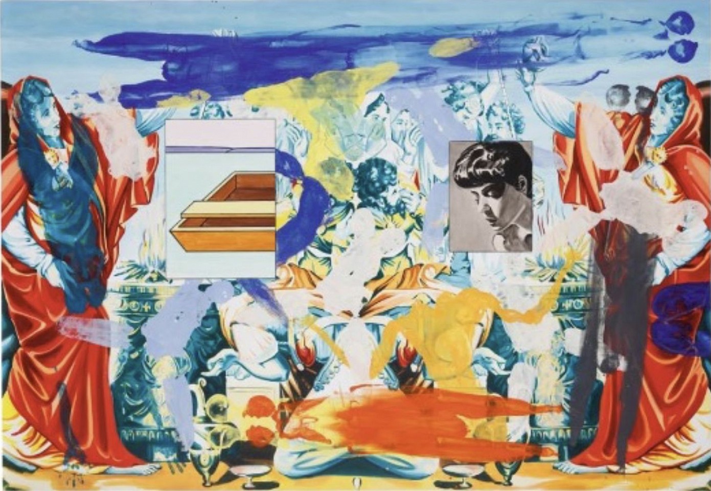 David Salle, Claudia Moving Fast, 2012
Oil and Acrylic on Linen, 90 x 130 in.