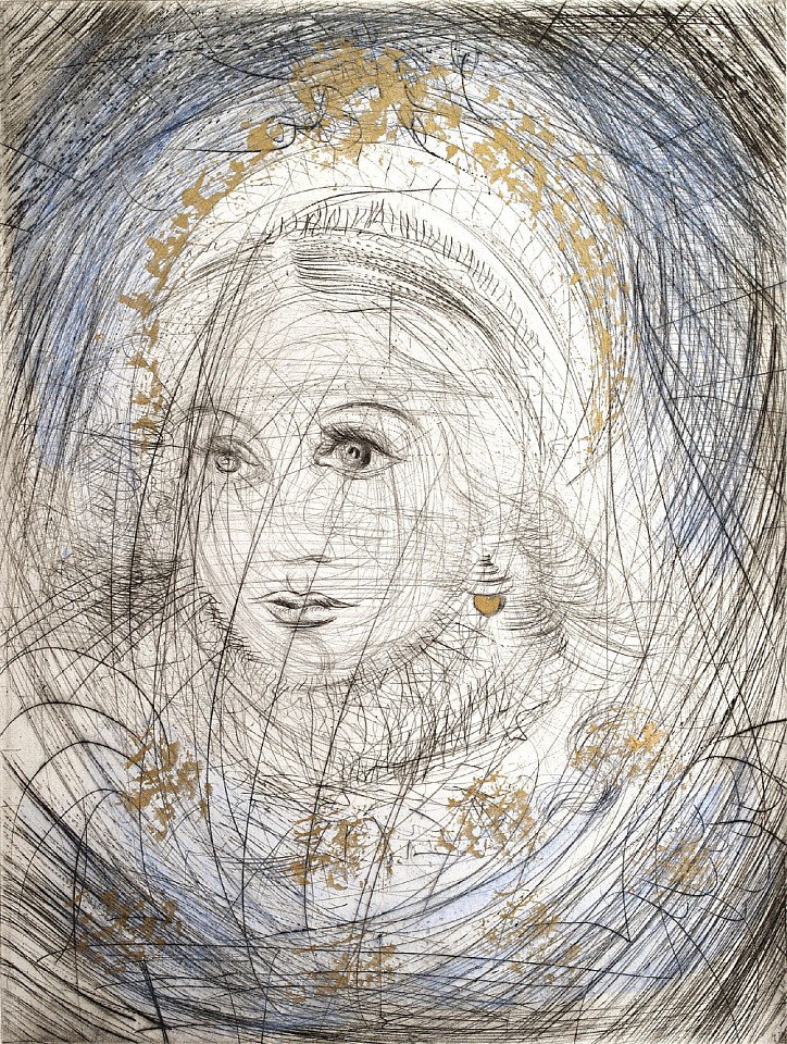 Salvador Dali, Individual Marguerite, 1968
Hand Colored Copper Etching on Japon, 22 x 15 in.