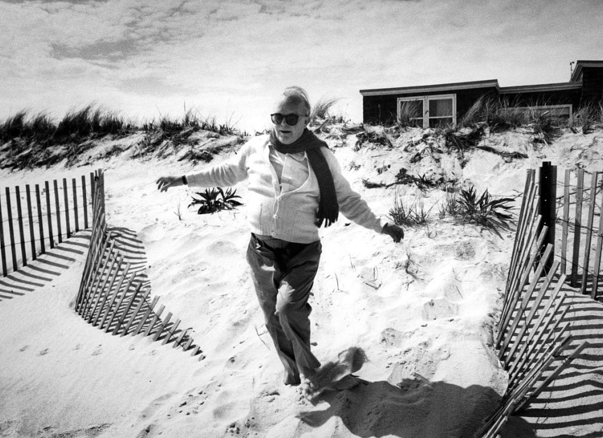 Harry Benson, Truman Capote on the Beach, 1984
Archival Pigment Print, 24 x 30 in.