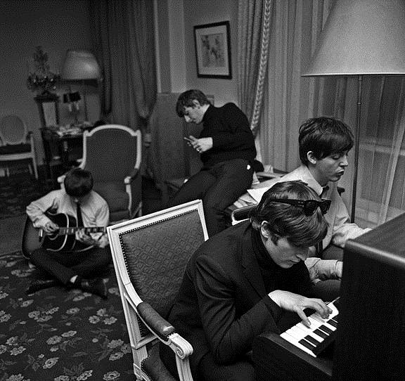 Harry Benson, Beatles Composing, 1964
Archival Pigment Print, 24 x 30 in.