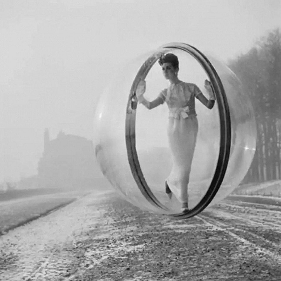 Melvin Sokolsky, After Delvaux, Paris, 1963
Platinum Print, 30 x 30 in.