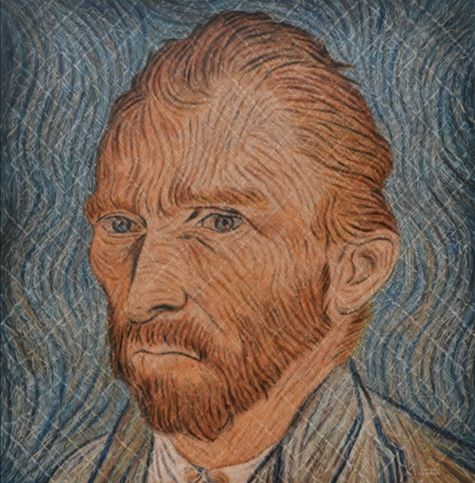 Alexi Torres, Vincent Van Gogh, 2012
Oil on Canvas, 84 x 80 in.