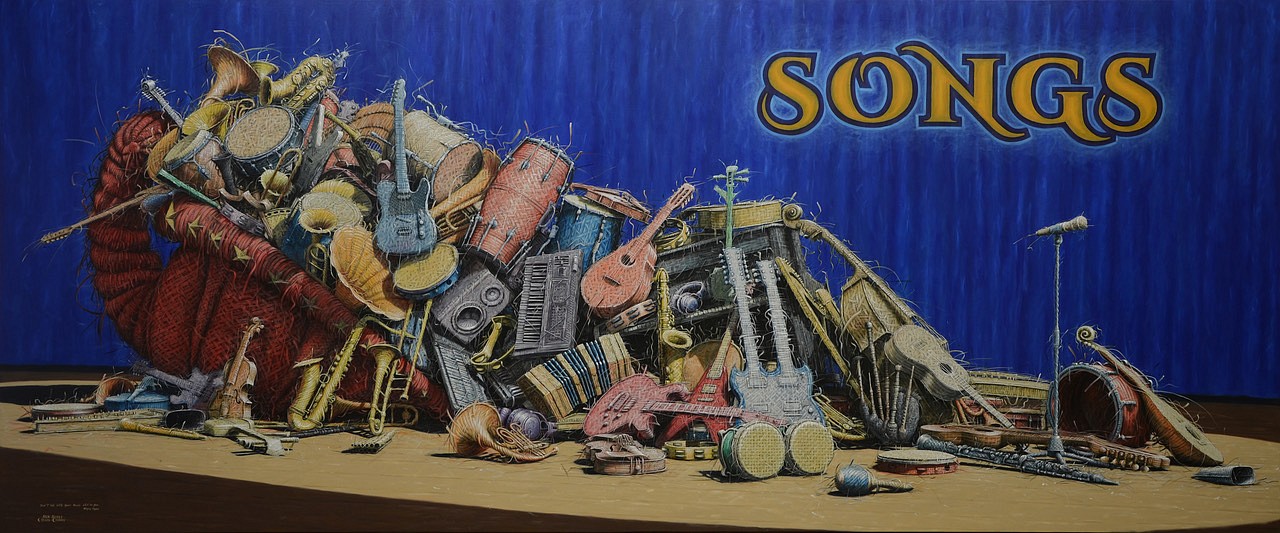 Alexi Torres, Songs, 2024
Oil on Canvas, 90 x 216 in.