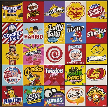 Work: Guy Boudro Candy Mosaic: Hotheads