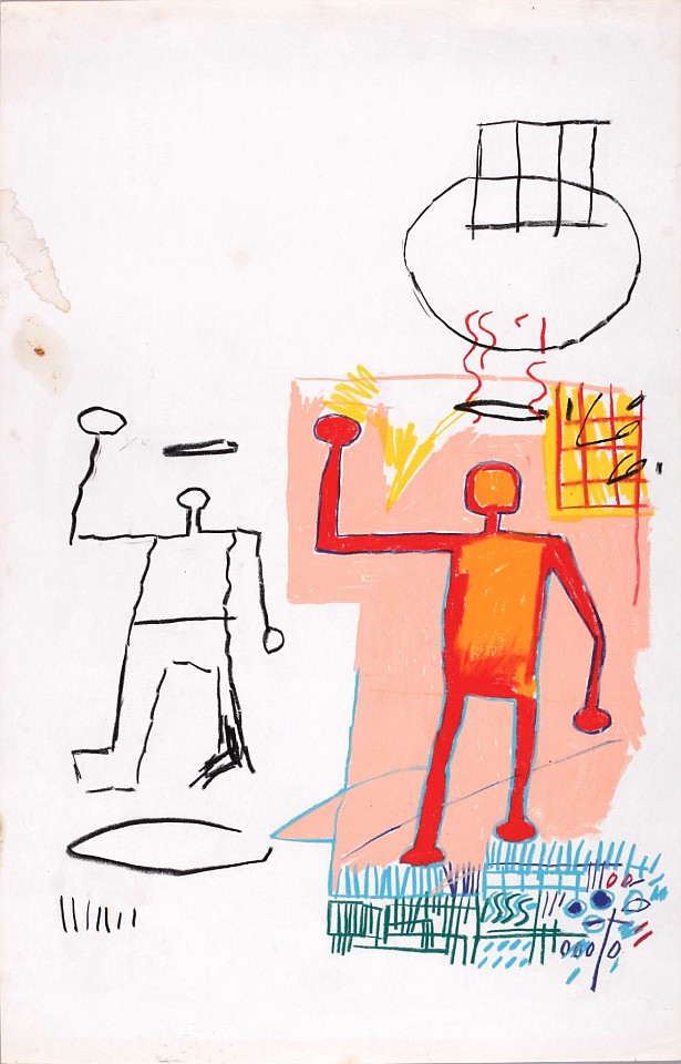 Jean-Michel Basquiat, Untitled, 1980-81
Oilstick on Paper, 34 x 22 in.