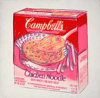 Work: Andy Warhol Campbell's Chicken Noodle Soup Box