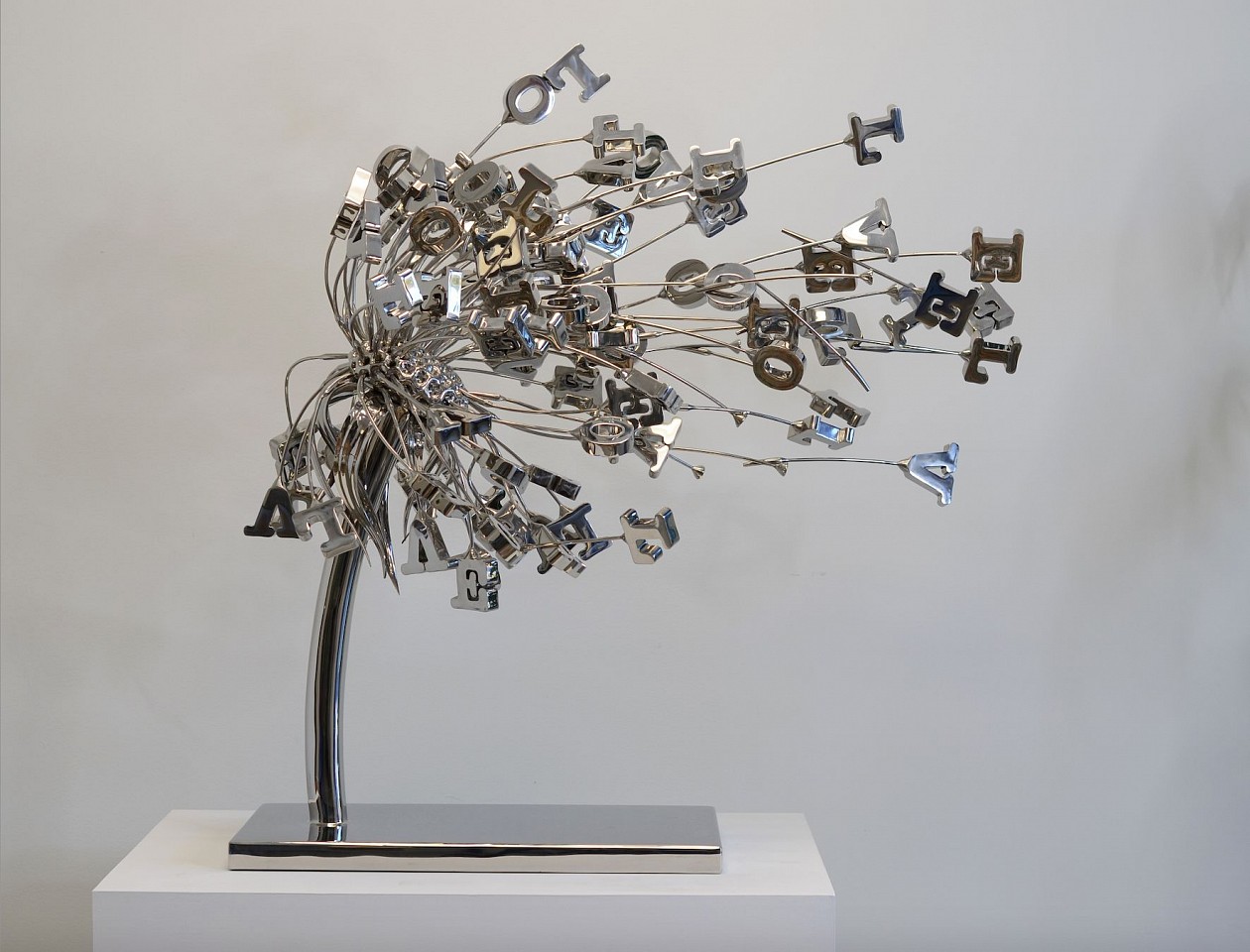 Alexi Torres, Wish Series: Love Is In The Air, 2023
316 Marine Grade Stainless Steel Sculpture, 43 x 45 x 26 in.