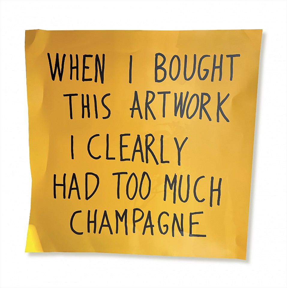 Daniele Sigalot, I Only Go To Openings For The Booze, 2024
Acrylic Varnish on Aluminum, 57 x 57 in.