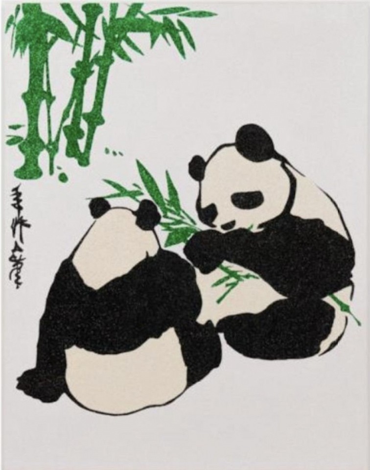 Rob Pruitt, Power Of The Panda (Ancient Chinese Panda), 2000
Enamel Paint and Glitter on Canvas, 54 1/8 x 42 1/4 in.