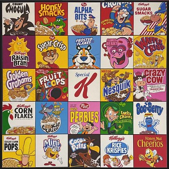 Work: Guy Boudro Cereal Mosaic: Cheerios