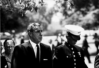 Lawrence Schiller -&nbsp;Lawrence Schiller Joe DiMaggio and Joe DiMaggio Jr. at Marilyn Monroe Funeral, August 8, 1962
