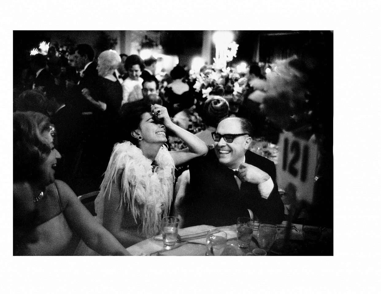 Lawrence Schiller, Sophia Loren and Carlo Ponti at the Academy Awards dinner, 1962, Los Angeles, California, 1962
Archival Digital Pigment Print, 16 x 20 in.