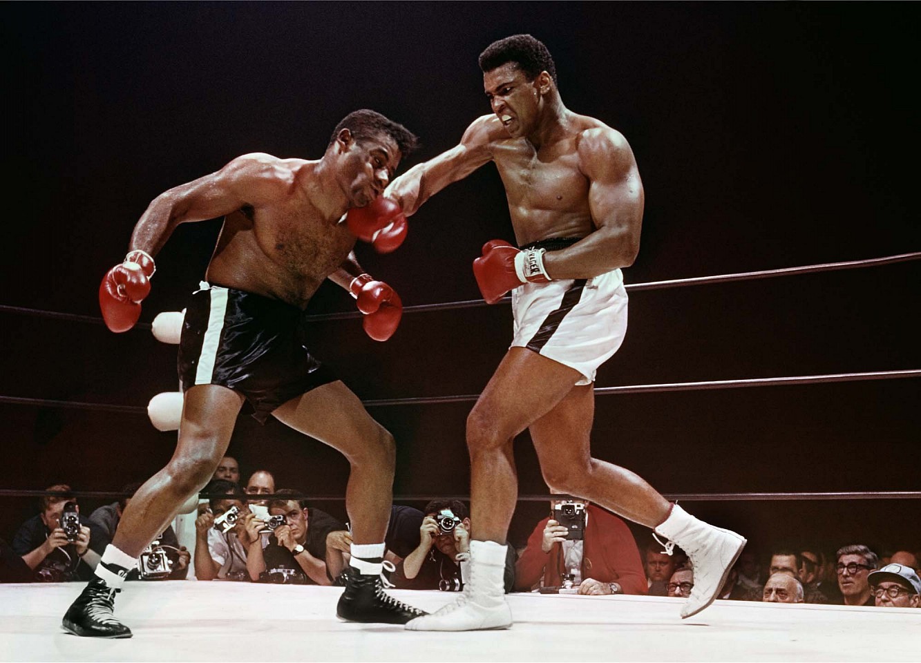 Lawrence Schiller, Muhammad Ali v. Floyd Patterson, 1972
Dye Sublimation, 30 x 40 in.
