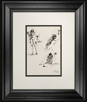 Salvador Dali -&nbsp;Salvador Dali Ronsard Suite: The Angler & Woman With Torch