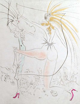 Salvador Dali - Salvador Dali Venus In Furs: The Egrets