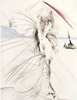 Salvador Dali - Salvador Dali Venus in Furs Suite: Woman With Whip
