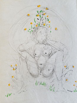 Salvador Dali -&nbsp;Salvador Dali Petite Nu: Apollinaire 1