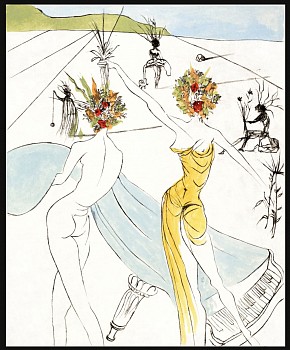 Salvador Dali - Salvador Dali Hippies Suite: Flower Women With Soft Piano