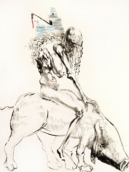 Salvador Dali -&nbsp;Salvador Dali Faust Suite: Woman With Pig