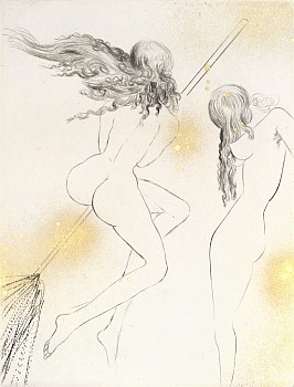 Salvador Dali -&nbsp;Salvador Dali Faust Suite: Witches With Broom