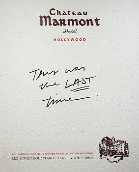 Work:&nbsp;Cayla Birk. Chateau Marmont