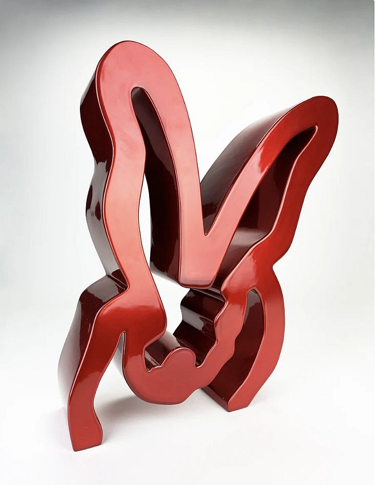 Hunt Slonem, Burcet, 2023
Powder Coated Aluminum Sculpture, 14 x 12 x 4 in.
