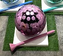 Abby Modell, Zero Gravity Golf Ball (Purple)
2026, Mirrored glass Golf ball, etched Lacquer Wood Tee