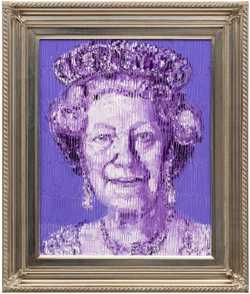 Hunt Slonem, Her Majesty Queen Elizabeth 2, 2026
Original Oil on Wood, 26 x 22 in.