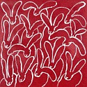 Hunt Slonem, Ruby Red Hutch (Diamond Dust)
2024, Oil and Acrylic with Diamond Dust on Canvas