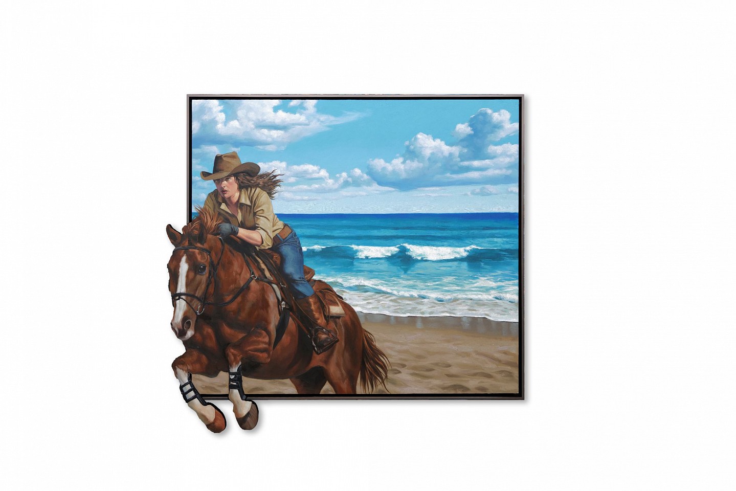 Hijack, Leap of Faith, 2026
Oil on Wood, 57 x 62 in.
