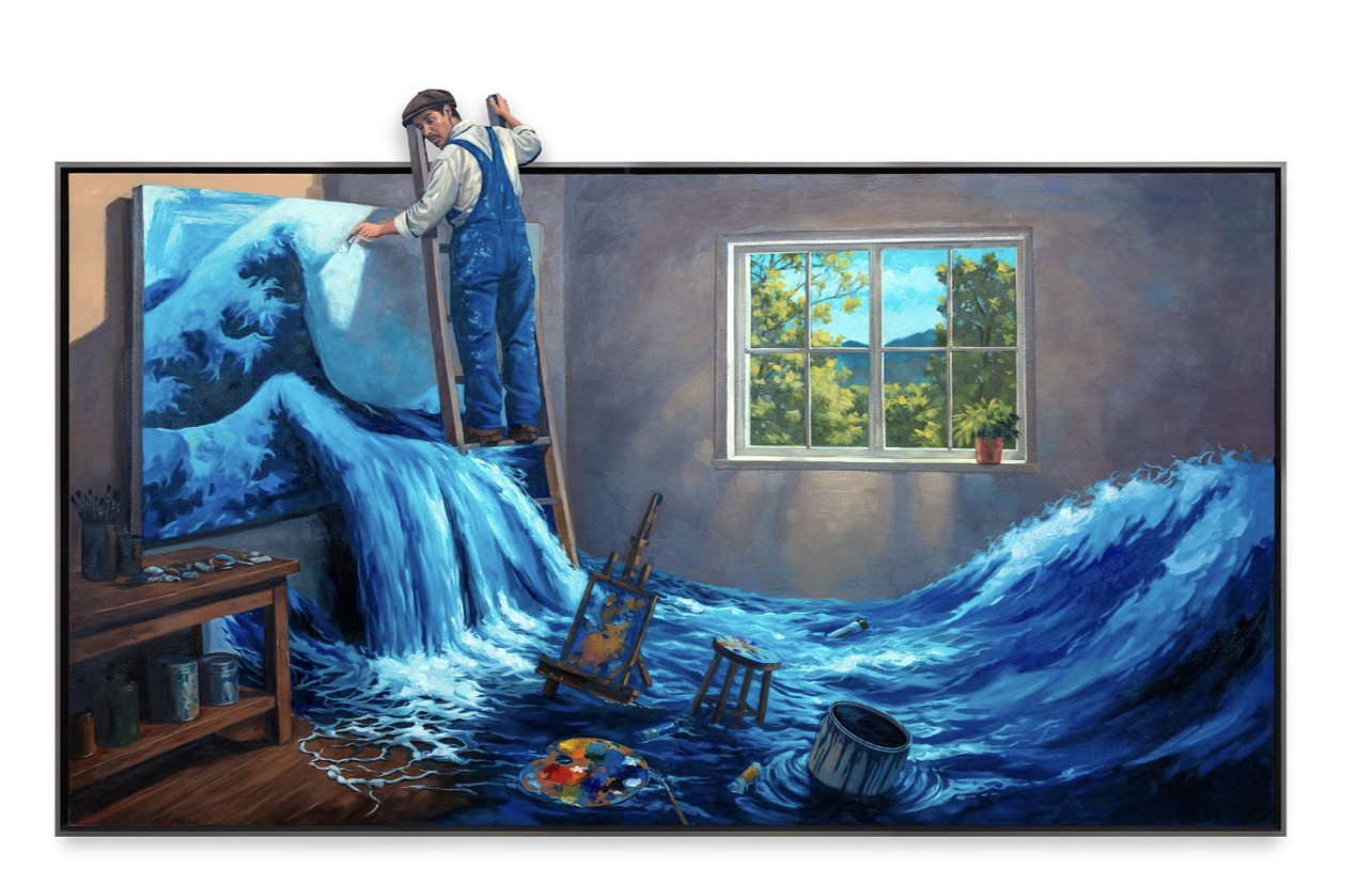 Hijack, Artist Ocean, 2026
Oil on Wood, 48 x 80 in.